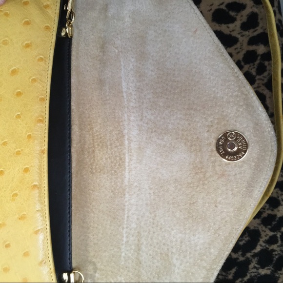 Frenchy of California Ostrich Skin Crossbody/Clutch - Picture 2 of 2